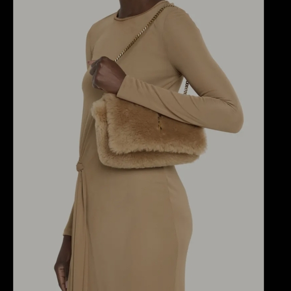 Kate Small YSL Crossbody Bag in Shearling - Picture 2 of 11